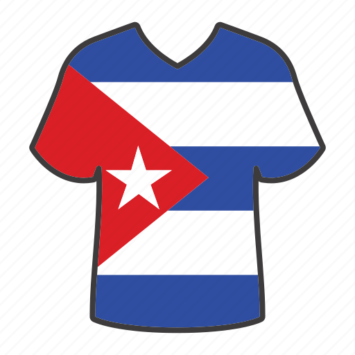 Cuba, world, flag, country, national, shirt, flags icon - Download on Iconfinder