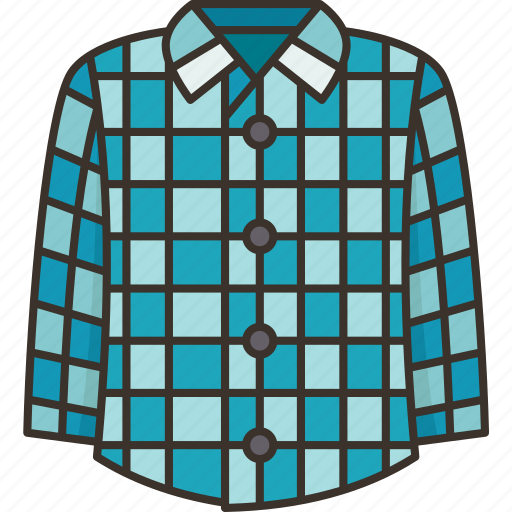 Gingham, shirt, fashion, checkered, casual icon - Download on Iconfinder