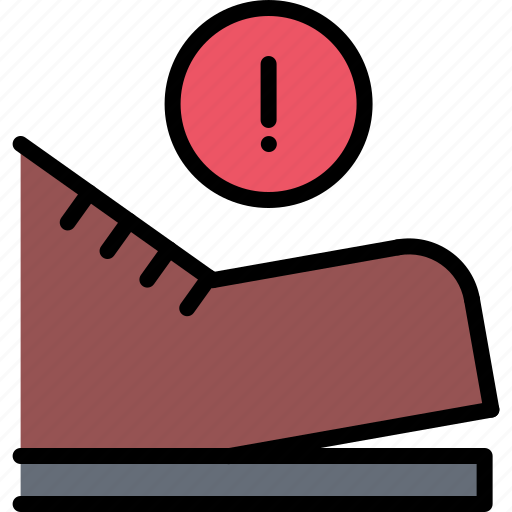 Sole, warning, boot, shoe, shoemaker, workshop icon - Download on Iconfinder