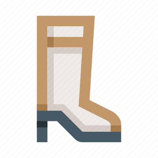High, boot, shoes, footwear, woman, wear, apparel icon - Download on Iconfinder
