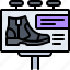 shoes, billdoard, footwear, boot, clothes, shop 