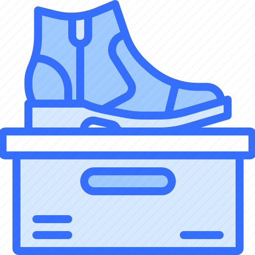 Shoes, box, footwear, boot, clothes, shop icon - Download on Iconfinder