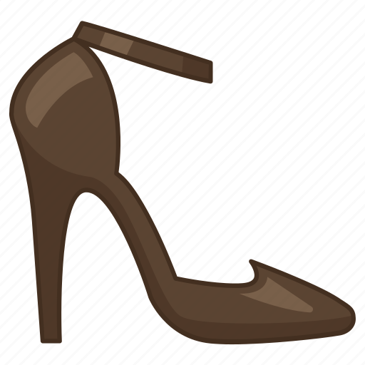 Ankle strap, heel, high, ladies, pumps, shoe, womens icon - Download on Iconfinder
