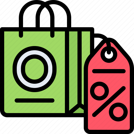 Bag, badge, discount, shop, store, commerce, ecommerce icon - Download on Iconfinder