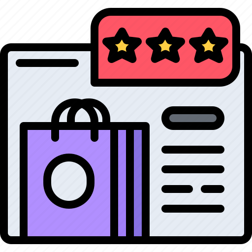 Bag, website, rating, shop, store, commerce, ecommerce icon - Download on Iconfinder