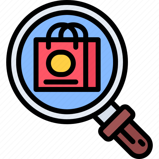 Search, magnifier, bag, shop, store, commerce, ecommerce icon - Download on Iconfinder