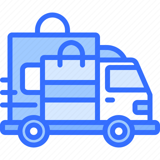 Delivery, bag, truck, car, shop, store, commerce icon - Download on Iconfinder