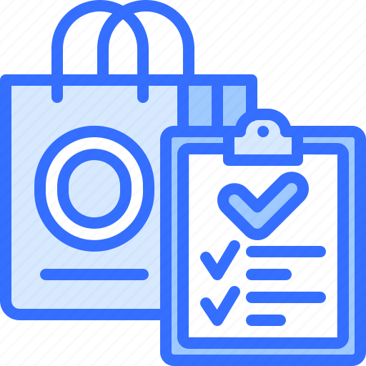 Bag, check, list, shop, store, commerce, ecommerce icon - Download on Iconfinder