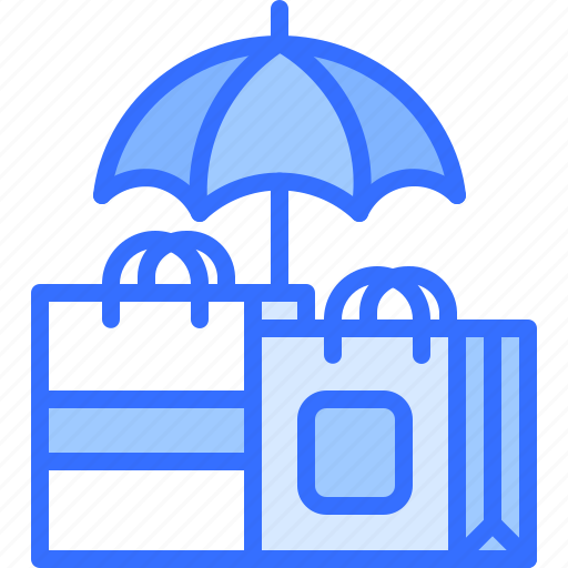 Insurance, bag, umbrella, shop, store, commerce, ecommerce icon - Download on Iconfinder