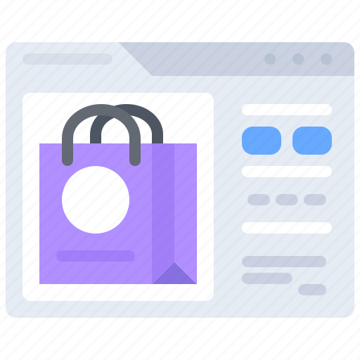 Website, bag, shop, store, commerce, ecommerce icon - Download on Iconfinder