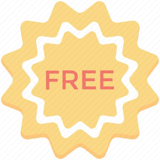Free, free badge, offer, sticker icon - Download on Iconfinder