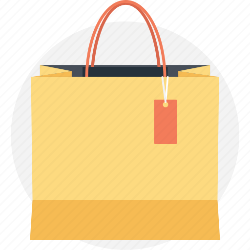 Paper bag, reusable bag, shopper bag, shopping bag, tote bag icon ...