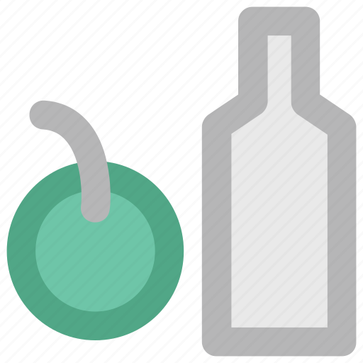Beverage, bottle, cherry flavored, drink, wine, wine theme icon - Download on Iconfinder