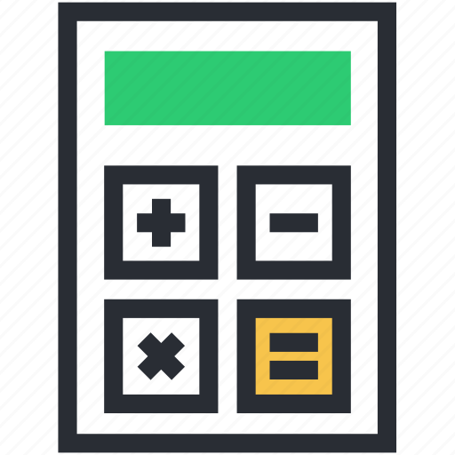 Accounting, calculating device, calculator, digital calculator, office supplies icon - Download on Iconfinder