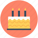 anniversary cake, birthday cake, cake, candles, dessert