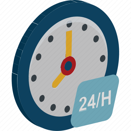 Clock, customer service, customer support, full service, twenty four hours icon - Download on Iconfinder