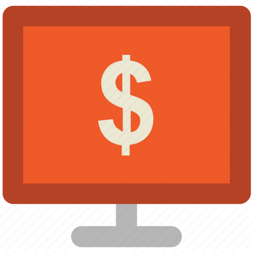 Dollar display, ecommerce, economy concept, finance, marketing, monitor screen, web element icon - Download on Iconfinder