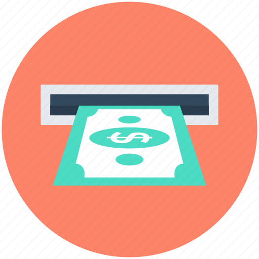 Atm, atm machine, cash withdrawal, money withdrawal, transaction icon - Download on Iconfinder