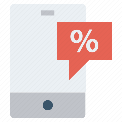Mobile, offer, percentage, phone, shopping, smartphone, tag icon - Download on Iconfinder