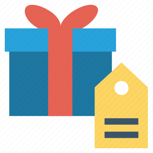 Box, gift, label, present, ribbon, shopping, tag icon - Download on Iconfinder