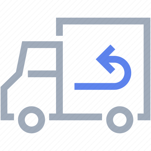 Delivery, return, shipping, transport, truck, van icon - Download on Iconfinder