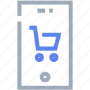 cart, ecommerce, internet, mobile, trolley
