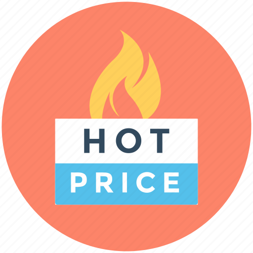 Hot cake, hot price, price off, price tag, shopping icon - Download on Iconfinder