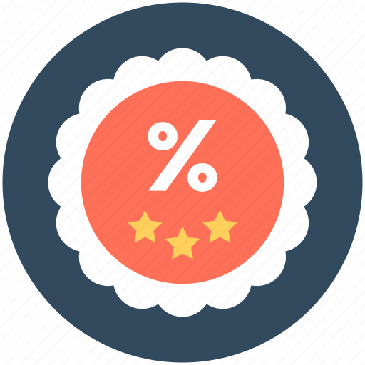 Discount badge, discount offer, discount tag, percentage, promotional offer icon - Download on Iconfinder
