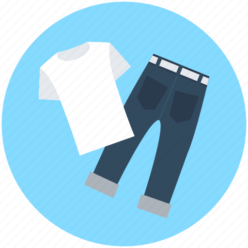 Garments, jeans, pant, shirt, trousers icon - Download on Iconfinder