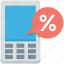 cell phone, mobile discount, mobile on sale, percentage, sale 