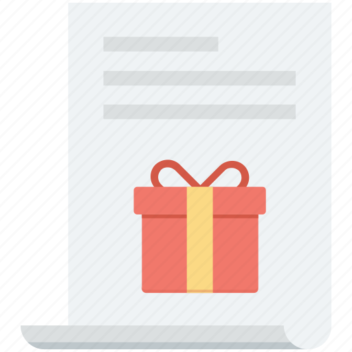 Gift coupon, gift paper, gift voucher, receipt, voucher icon - Download on Iconfinder