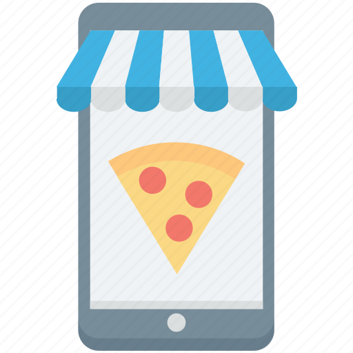 M commerce, online pizza, online pizza shop, pizza app, pizza shop icon - Download on Iconfinder