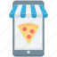m commerce, online pizza, online pizza shop, pizza app, pizza shop 