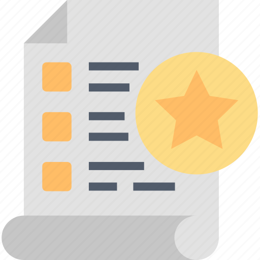 List, wish, award, document, item, shopping, star icon - Download on Iconfinder