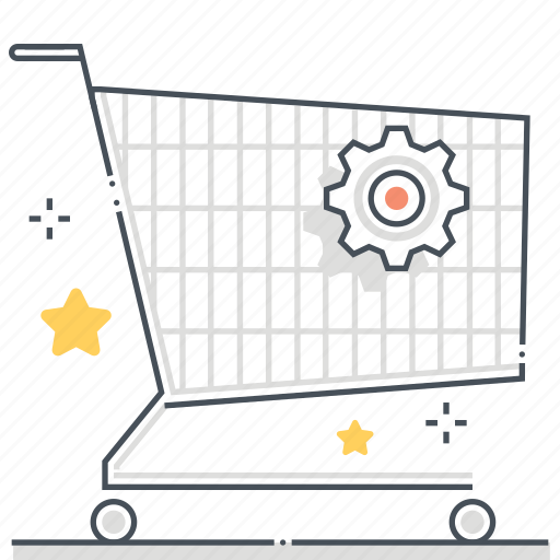 Bag, commerce, cursor, online store, shopping cart, supermarket, trolley icon - Download on Iconfinder