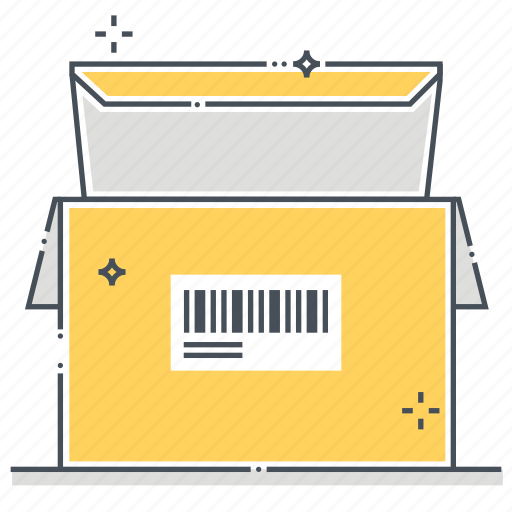 Box, dimensions, materials, package, protection, space, tape icon - Download on Iconfinder