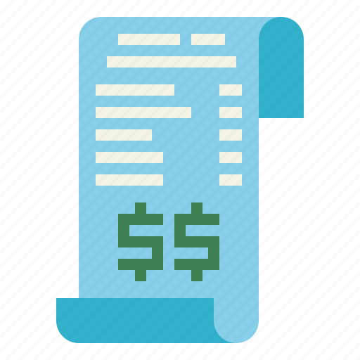 Bill, commerce, invoice, receipt icon - Download on Iconfinder