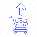 cart, carts, discharge, remove, shopping, unload