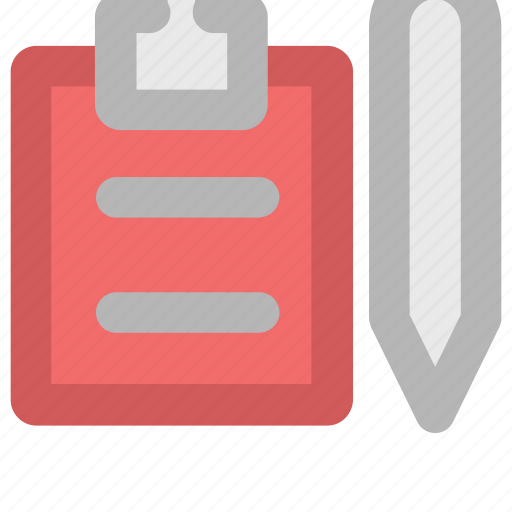 Clipboard, document, edit, message, pen, task, writing icon - Download on Iconfinder