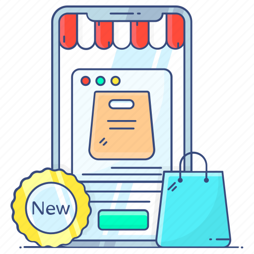 New, arrivals, new arrivals, new branding, new offer, new products, mobile shopping icon - Download on Iconfinder