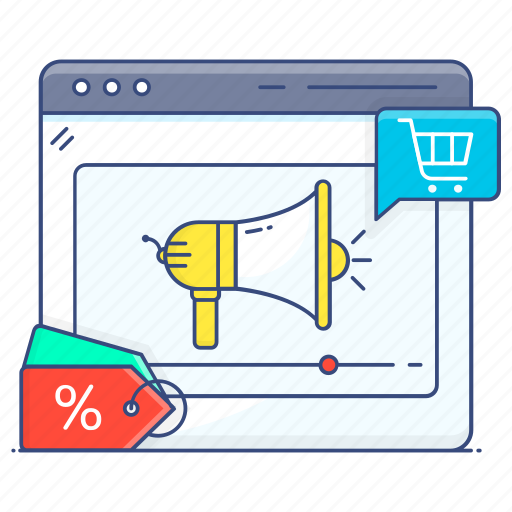 Shopping, marketing, shopping ads, shopping advertisement, shopping campaign, ecommerce, digital marketing icon - Download on Iconfinder