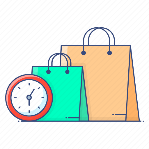 Shopping, time, sale time, shopping time, shopping duration, sale period, sale duration icon - Download on Iconfinder