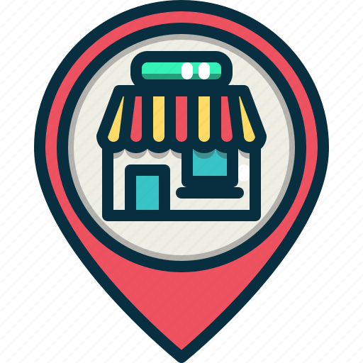 Map, location, store, pin, shopping, sales icon - Download on Iconfinder