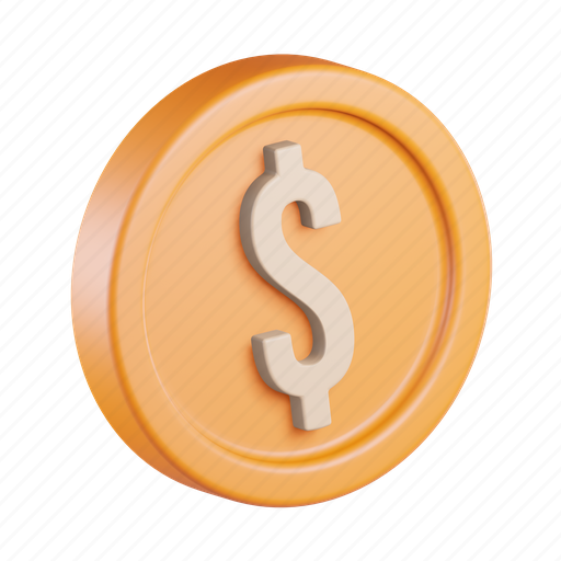 Coin, dolar, bitcoin, currency, finance, business, money 3D illustration - Download on Iconfinder