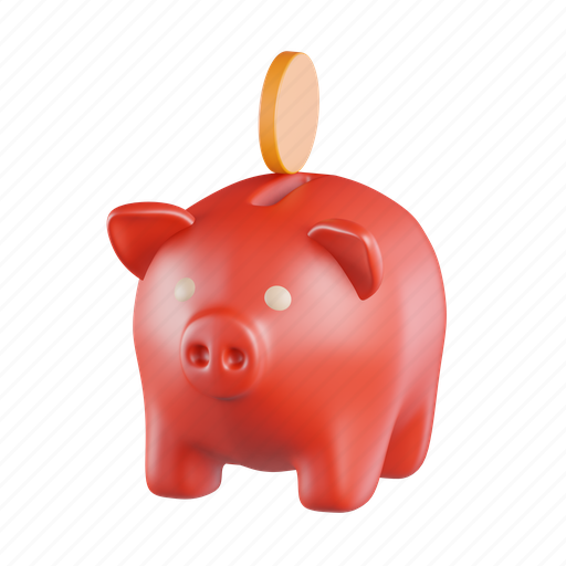 Piggy, bank, finance, banking, saving, money, payment 3D illustration - Download on Iconfinder