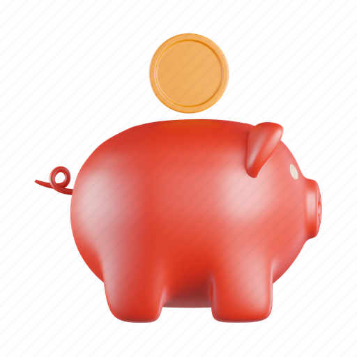 Piggy, bank, finance, business, banking, saving, payment 3D illustration - Download on Iconfinder