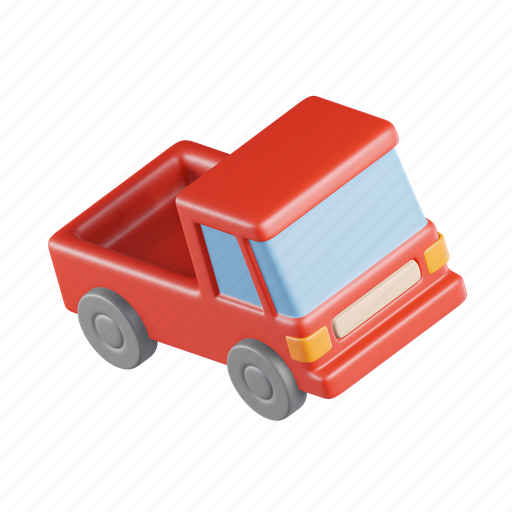 Truck, car, vehicle, van, transportation, cargo, shipping 3D illustration - Download on Iconfinder
