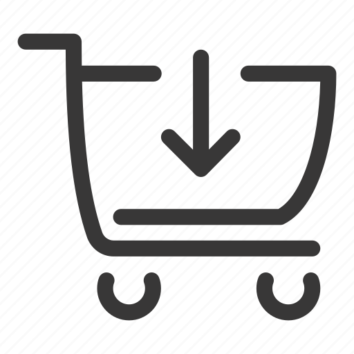Shop, shopping, store, retail, cart, trolley, arrow icon - Download on Iconfinder