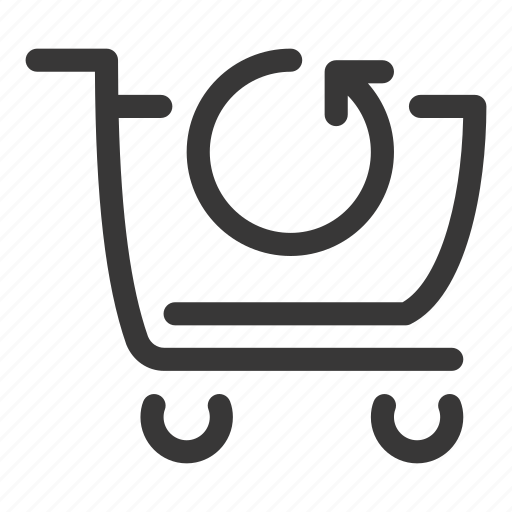 Shop, shopping, store, retail, cart, trolley, update icon - Download on Iconfinder