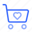cart, shopping, shop, heart, like 